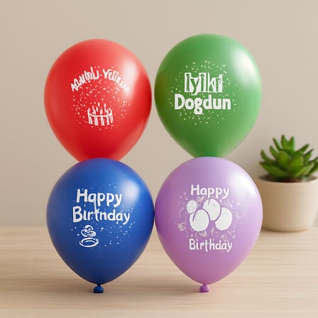 Doğum Günü Balon İyi Ki Doğdun 12 inç ( 100 Adet)