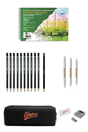Art Liva Sanatsal Dokulu Resim Defteri A5 20 Yp 200 Gr ( Multi Teknik) Lyra Çizim Eskiz Seti