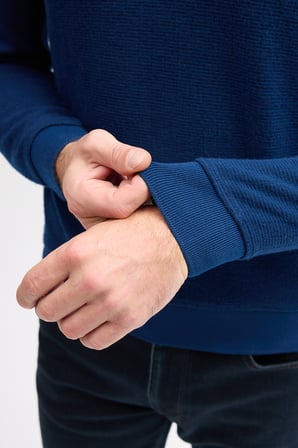 Erkek Polo Yaka Uzun Kol Sweatshirt