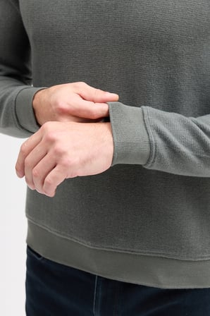 Erkek Polo Yaka Uzun Kol Sweatshirt