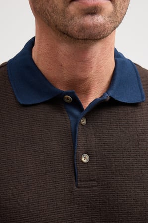 Erkek Polo Yaka Uzun Kol Sweatshirt