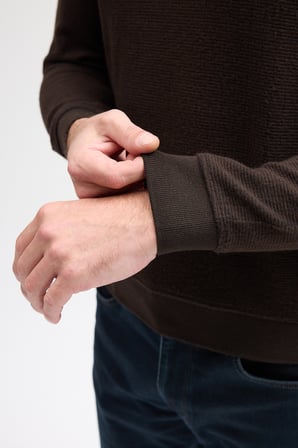 Erkek Polo Yaka Uzun Kol Sweatshirt