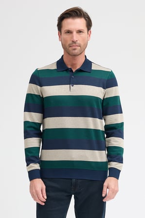Erkek Polo Yaka Uzun Kol Sweatshirt