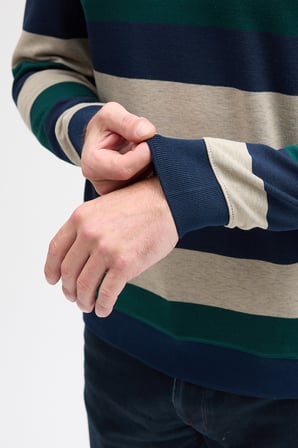 Erkek Polo Yaka Uzun Kol Sweatshirt