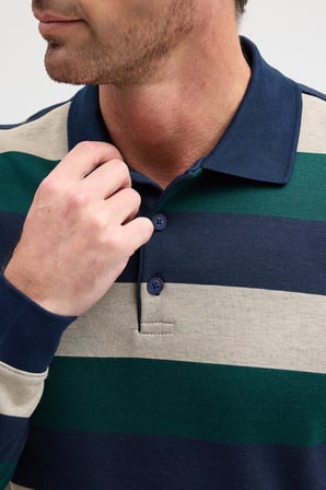 Erkek Polo Yaka Uzun Kol Sweatshirt