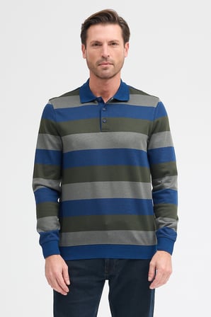 Erkek Polo Yaka Uzun Kol Sweatshirt