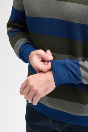 Erkek Polo Yaka Uzun Kol Sweatshirt
