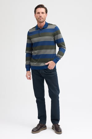 Erkek Polo Yaka Uzun Kol Sweatshirt