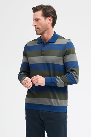 Erkek Polo Yaka Uzun Kol Sweatshirt