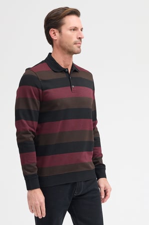 Erkek Polo Yaka Uzun Kol Sweatshirt