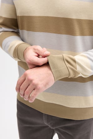Erkek Polo Yaka Uzun Kol Sweatshirt