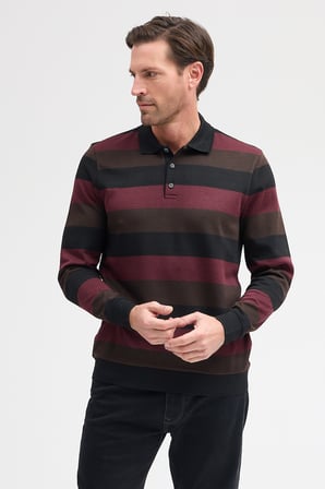 Erkek Polo Yaka Uzun Kol Sweatshirt