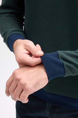 Erkek Polo Yaka Uzun Kol Sweatshirt