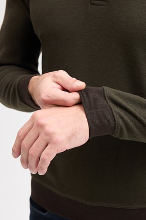 Erkek Polo Yaka Uzun Kol Sweatshirt