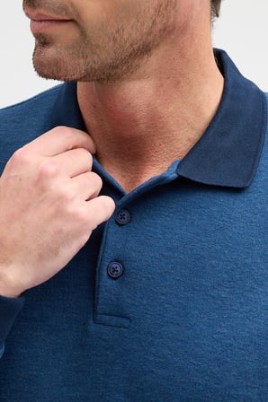 Erkek Polo Yaka Uzun Kol Sweatshirt