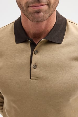 Erkek Polo Yaka Uzun Kol Sweatshirt