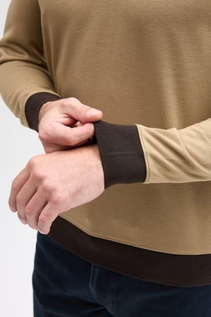 Erkek Polo Yaka Uzun Kol Sweatshirt