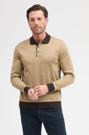 Erkek Polo Yaka Uzun Kol Sweatshirt