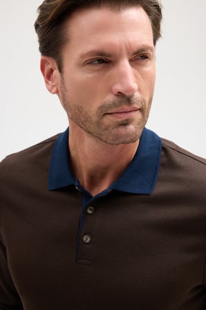 Erkek Polo Yaka Uzun Kol Sweatshirt
