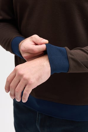 Erkek Polo Yaka Uzun Kol Sweatshirt