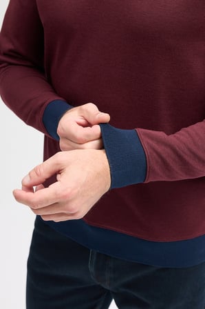 Erkek Polo Yaka Uzun Kol Sweatshirt