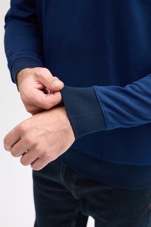 Erkek Polo Yaka Uzun Kol Sweatshirt
