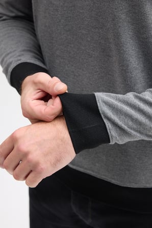 Erkek Polo Yaka Uzun Kol Sweatshirt