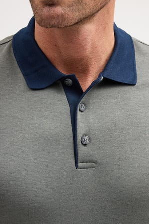 Erkek Polo Yaka Uzun Kol Sweatshirt