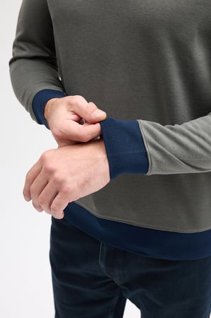 Erkek Polo Yaka Uzun Kol Sweatshirt