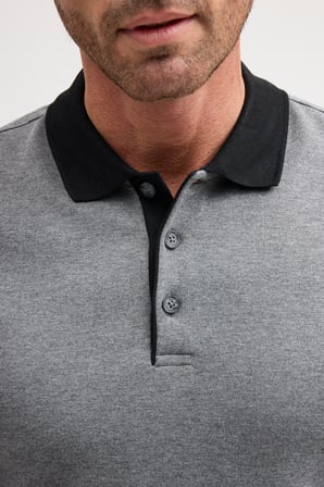 Erkek Polo Yaka Uzun Kol Sweatshirt