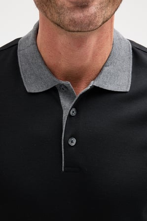 Erkek Polo Yaka Uzun Kol Sweatshirt