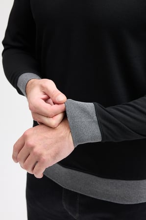 Erkek Polo Yaka Uzun Kol Sweatshirt