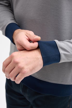 Erkek Polo Yaka Uzun Kol Sweatshirt