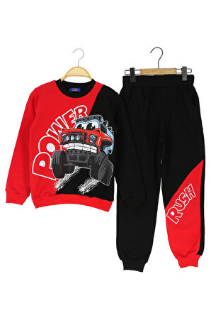 Erkek Çocuk Eşofman Takım Baskılı Şardonlu Kışlık