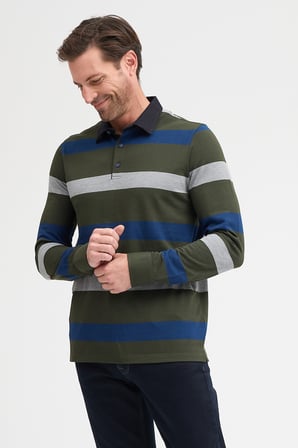 rkek Polo Yaka Uzun Kol Sweatshirt