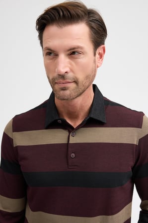 rkek Polo Yaka Uzun Kol Sweatshirt