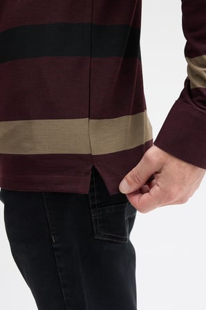 rkek Polo Yaka Uzun Kol Sweatshirt