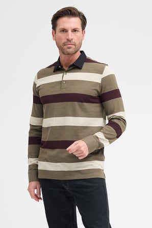 rkek Polo Yaka Uzun Kol Sweatshirt