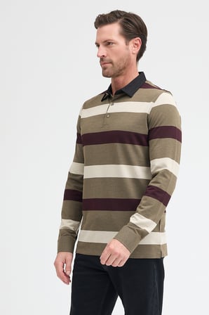 rkek Polo Yaka Uzun Kol Sweatshirt