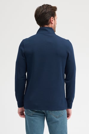 Erkek Dik Yaka Fermuarlı Sweatshirt