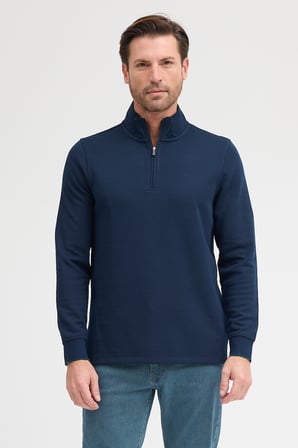Erkek Dik Yaka Fermuarlı Sweatshirt
