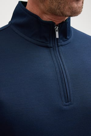 Erkek Dik Yaka Fermuarlı Sweatshirt