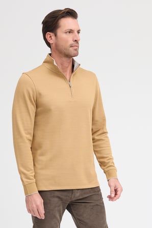 Erkek Dik Yaka Fermuarlı Sweatshirt