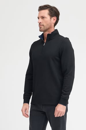 Erkek Dik Yaka Fermuarlı Sweatshirt