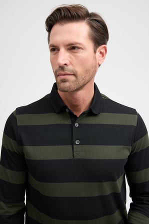 Polo Yaka Uzun Kol Sweatshirt