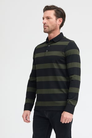 Polo Yaka Uzun Kol Sweatshirt