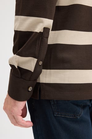 Polo Yaka Uzun Kol Sweatshirt