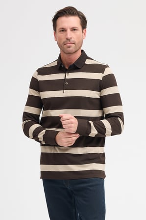 Polo Yaka Uzun Kol Sweatshirt