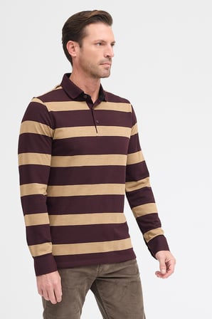 Polo Yaka Uzun Kol Sweatshirt