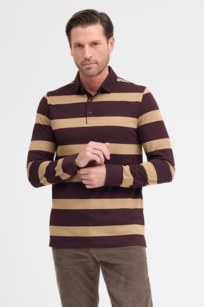 Polo Yaka Uzun Kol Sweatshirt